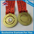 Médaille de prix Swivel 3D Shiny Gold Company